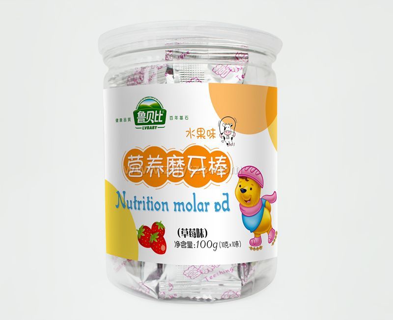 草莓味營養磨牙棒圖片